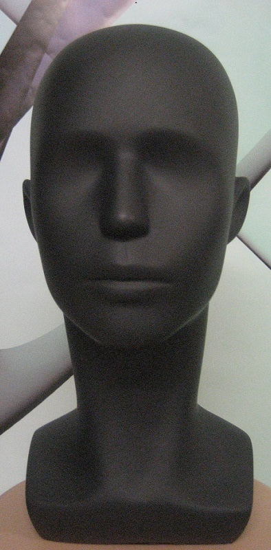 Kopf Mann abstrakt mit angedeutetem Gesicht, grau