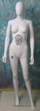 Miete Schaufensterpuppe weiblich weiss mit Totenkopf (1 Ex.)